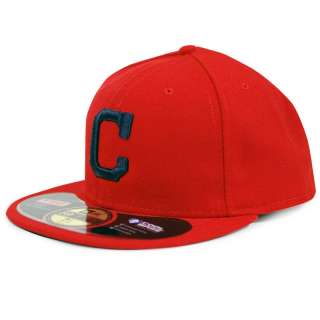 CLEVELAND INDIANS ALT Red New Era 5950 Fitted Hat 7 1/2  