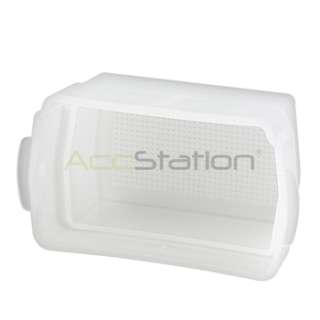 White Flash Diffuser Bounce Cover for NIKON Speedlight SB600 D100 