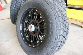 18 XD Hoss Black Wheels Nitto 285/65 Terra Tires 33  