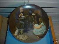 KNOWLES CO. NORMAN ROCKWELL THE STORYTELLER PLATE  