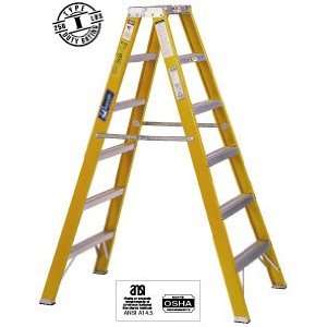   Duty Fiberglass Twin Front Step Ladder 250 lbs rated