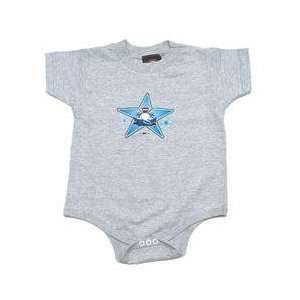 Old Time Sports Lakewood Blue Claws Infant One Piece Bodysuit   Steel 