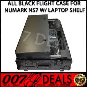 NUMARK NS7 NS7FX ProX BLACK FLIGHT CASE DJ GLIDE STYLE SLIDE LAPTOP 