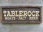 Branson Wooden Sign   Tablerock Boats Bait Beer   38 