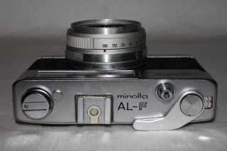 Vintage Minolta AL F Rangefinder 35mm Film Camera With Rokkor f/2.7 