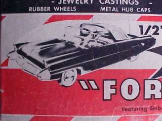 Vintage 1950s Berekely Models Ford X 100 model kit mint in the box 