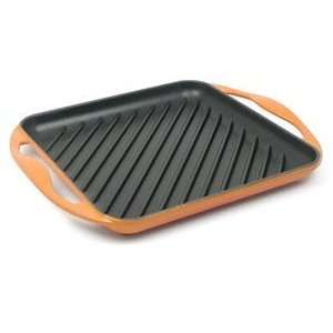  Le Creuset L2027 00 0 Flame Square Skinny Grill Pan 9.5 in 