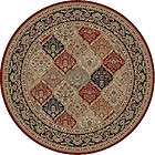   PERSIAN PANEL 5x5 ROUND AREA RUG ORIENTAL   ACTUAL 5 3 x 5 3