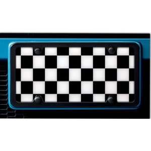  MINI Cooper Checkerboard License Plate Insert Automotive