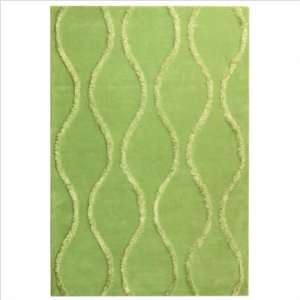   SOH523A Aqua and Green Contemporary 5 x 8 Area Rug