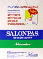 SALONPAS EXTERNAL PAIN RELIEVING PLASTERS 10x10 SHEETS  
