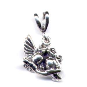  Lovebirds Pendant Sterling Silver Jewelry 