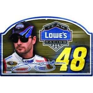    Jimmie Johnson WINCRAFT Lowes Wooden Sign