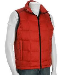 Tech Tumi red quilted ripstop Torino packable vest   up to 