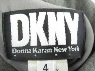 DKNY Gray Wool Blazer Pencil Skirt Suit Size 4  