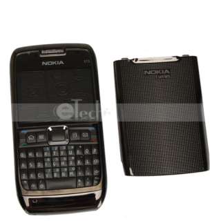 New Full Housing Cover Case + Keyboard For Nokia E71 Black  