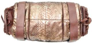Chloe Python Bronze Snakeskin Silverado Handbag Purse Bag  
