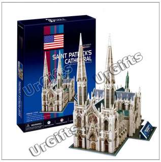 Paper 3D Puzzle Model New York Saint St. Patricks Cathedral NEW 