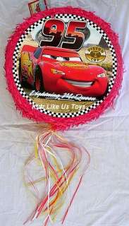 Disney Cars   McQUEEN PULL STRING PINATA (Party Time)  