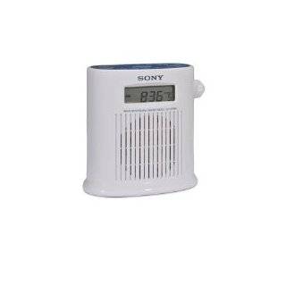 Sony ICFS79W AM/FM/Weather Band Digital Tuner Shower Radio (White)