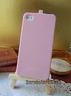 Pink HAPPYMORI Sherbet Topping Silicone Back Case for Apple iPhone 4 