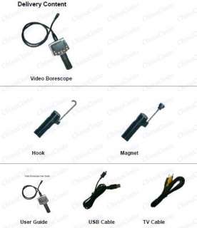 Extendible Pipe SD CARD RECORD Camera Video BORESCOPE  
