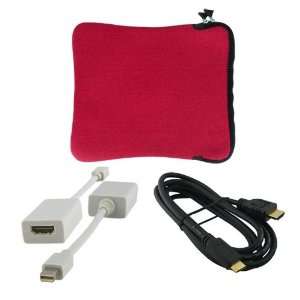  Mini DisplayPort to HDMI Adapter + 6 Feet HDMI to HDMI Cable 