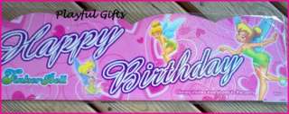 Tinkerbell Pink Happy Birthday Banner  