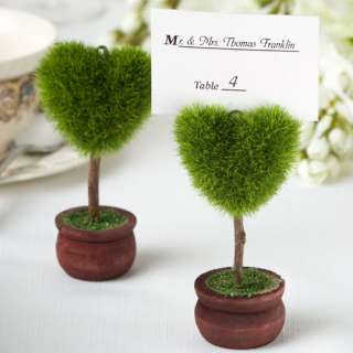 200)Heart Topiary Place Card Holder Wedding Favors  