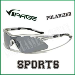 Virage Sunglasses Mens Sports Fishing Polarized Silver  
