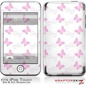   Screen Protector Kit   Pastel Butterflies Pink on White  Players