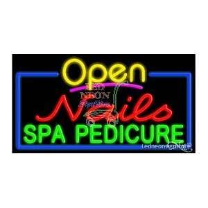  Nails Spa Pedicure Neon Sign 20 inch tall x 37 inch wide x 