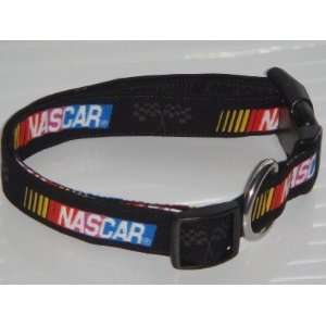  Black Flag NASCAR Racing Logo Dog Collar Large 1 