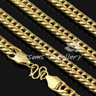 18K 18CT Yellow GOLD GF Filled OPEN LINK MENS Chain NECKLACE 20 