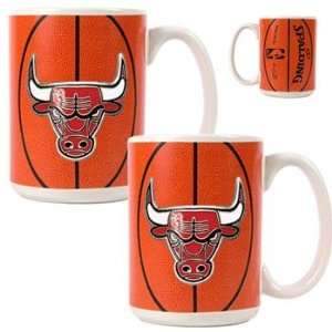  Chicago Bulls NBA Ball Ceramic Coffee Mug Set Sports 