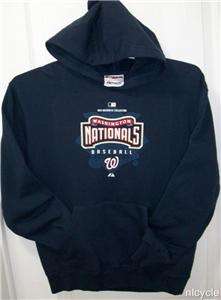 NATIONALS MLB Authentic MAJESTIC HOODIE Kids XL  