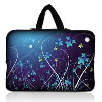 Purple 17 Laptop Netbook Bag Case Sleeve+Hide Handle For Dell 