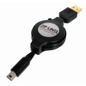   ZIP GAME DSI B Ziplinq 46 Retractable Charging Cable for Nintendo DSi