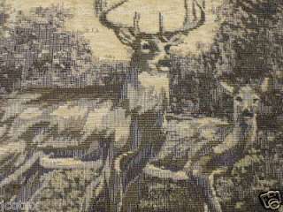   Cabin Rustic Decor Deer SUPER QUEEN Tapestry Comforter Bedding Set 7pc