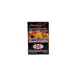  Alcohol X, Prevents and Cures Hangovers, 30 Capsules 