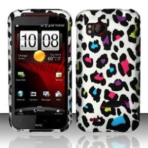  Color Leopard Design Hard Cover Snap On Case for HTC 