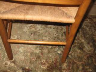 Ethan Allen Heirloom Maple Collection Ladderback Arm Chair 6062 w 