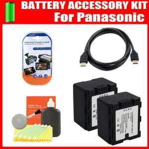  Deluxe Battery Kit For Panasonic HDC TM900K, HDC HS900K, HDC SD800K 