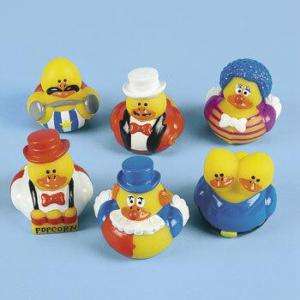   Tent CARNIVAL CIRCUS Dozen Rubber Ducks Ducky Party Favors Clown Toys