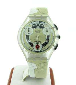 NEW SWATCH OO7 COLLECTION WATCH   TAN/CREAM STRAP  