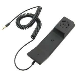  Black Telephone Handset For Cell Phone With 3.5mm Jack 