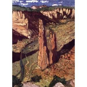  Spider Rock   Canyon De Chelly by Anna Balentine 26x36 