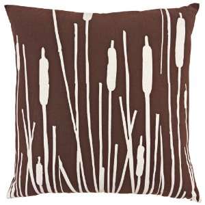    Set of 2 Keiko Brown Nature Cattail Pillows