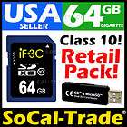 64GB IF3C Class 10 SD SDXC XC Memory Card For Digital Camera GPS 