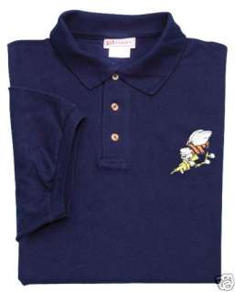 NAVY SEABEES LOGOPOLO SHIRT EMBROIDERED  